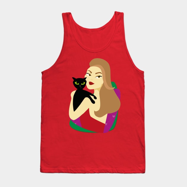 Life is Better With Cats Tank Top by Bleckim